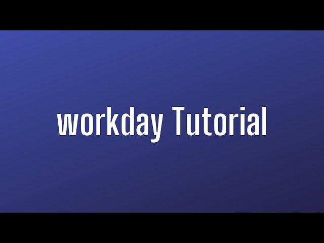 Workday HCM Overview | Workday HCM Tutorial |  Workday HCM Course | Workday HCM Video