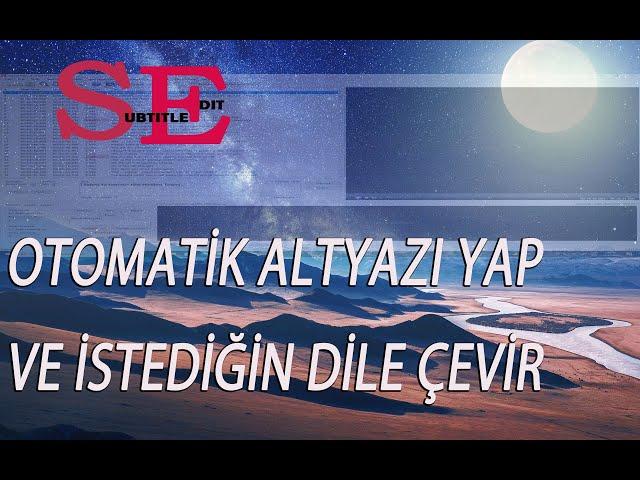 Subtitle-edit altyazı programı