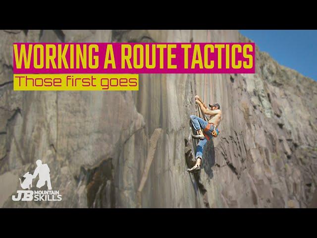 Sport Climbing How To: Working a project route tactics, those first steps. The Dark Half, 8a.