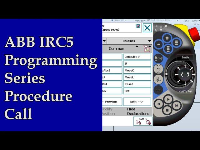 ABB IRC5 Programming Series - How to call a Procedure within a Procedure