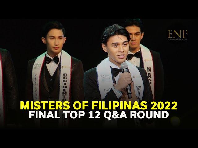 Misters of Filipinas - Final Top 12 Question and Answer Round