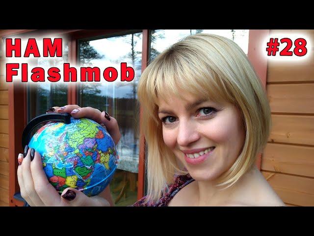 Radio Amateurs from 25 DXCC countries speak Russian | The First Ham Flashmob of YL Raisa