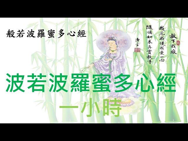 【摩訶般若波羅蜜多心經】一小時，唱誦十二次。