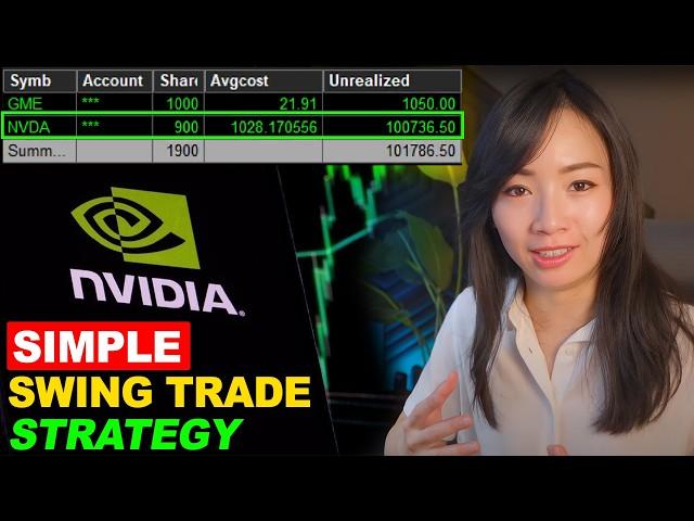 Simple Part-Time SWING TRADING STRATEGY (+$110,000 NVIDIA Stock Trading)