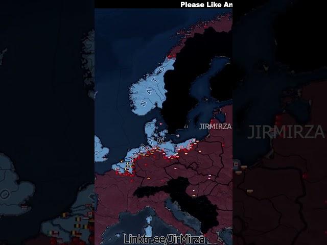 Warsaw Pact Vs NATO #hoi4 #history #ww2 #timelapse #shorts #europe  #russia #usa #subscribe #map