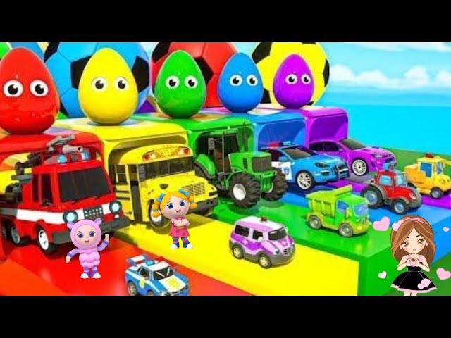 Wheels on the animal bus song | Cartoon network club nursery rhymes & kids songs