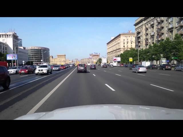 Moscow Streets Kutuzovsky Prospect Kremlin SUMMER in 4K