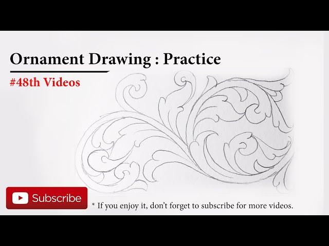 Ornament Drawing : Practice #48th Video