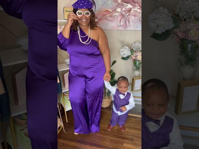 Mommy and Son Coordinating Outfits #mommyandbaby #toddlerstyle #purple #motherhood #motherslove