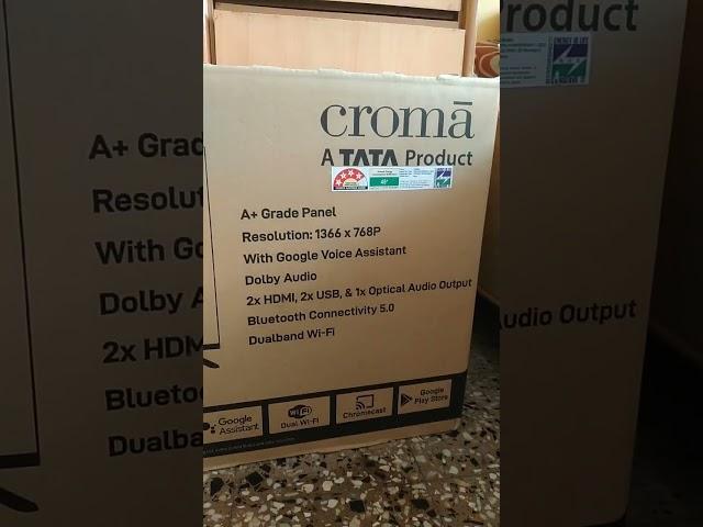 Croma 32 inch smart Android TV new box TV Review