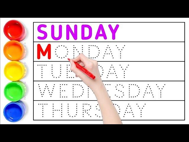 Sunday Monday Ki Spelling | Weeks name | 7 Days  of the week |days name | Lucent kids tv