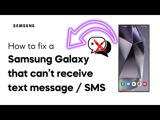 How To Fix A Samsung Galaxy Phone That Can’t Receive Text Messages / SMS (2024)