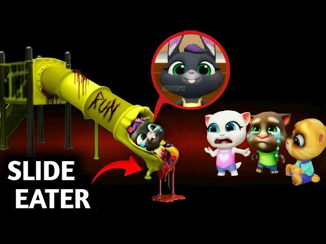 SLIDE EATER EAT BECCA AND HANK - My Talking Tom Friends - AMONG US - R.I.P ALL FRIENDS