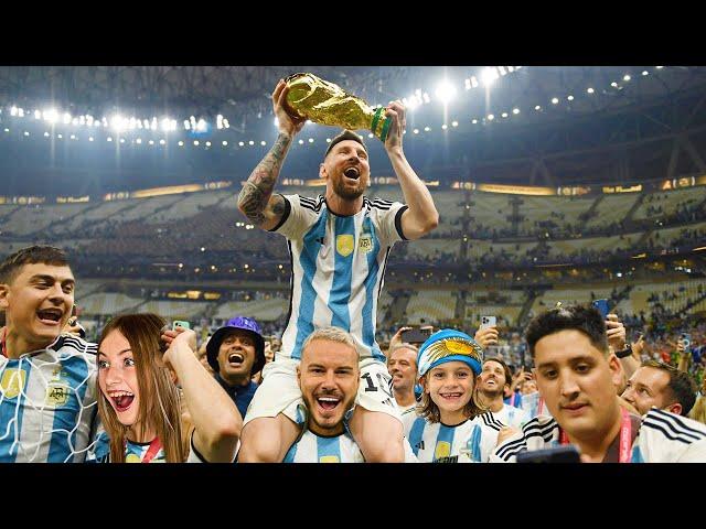 WE WENT TO THE WORLD CUP FINAL! MESSI SAW US 