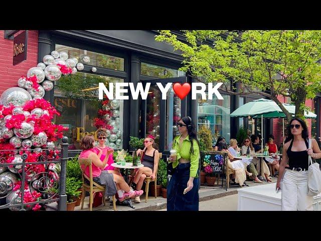 [4K]NYC Summer WalkSoHo in New York City Café Leon Dore & Gotham Burger | June 2024