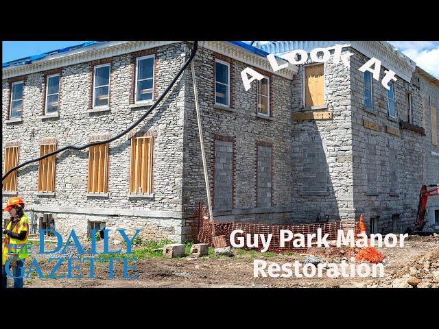 A tour of the restoration process of Amsterdam's Guy Park Manor built in 1774