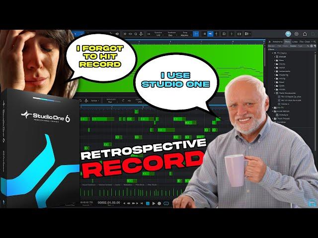 STUDIO ONE 6 - Retrospective Recording  Record MIDI Even if You're Not Recording