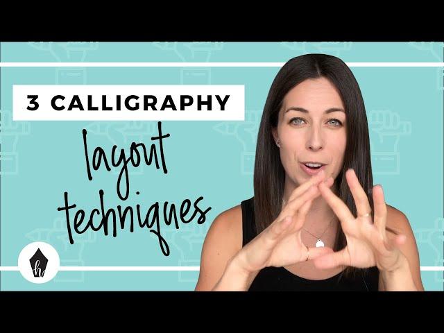 How To Layout Your Calligraphy Quotes - 3 Easy Techniques For Beginners!