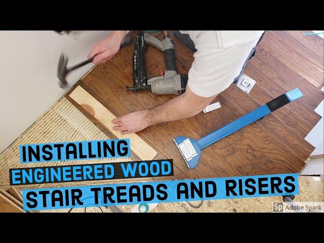 Installing Engineered Wood Stair Risers And Treads Part 1