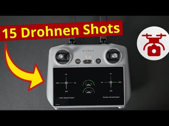 15 Drone Moves Drohnen Shots für bessere Videos mit der Drohne DJI Mini 2 3 4 Pro DJI Neo FLIP ...