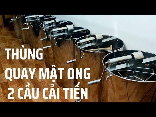 Thùng Quay Mật Ong 2 Cầu Cải Tiến 2022