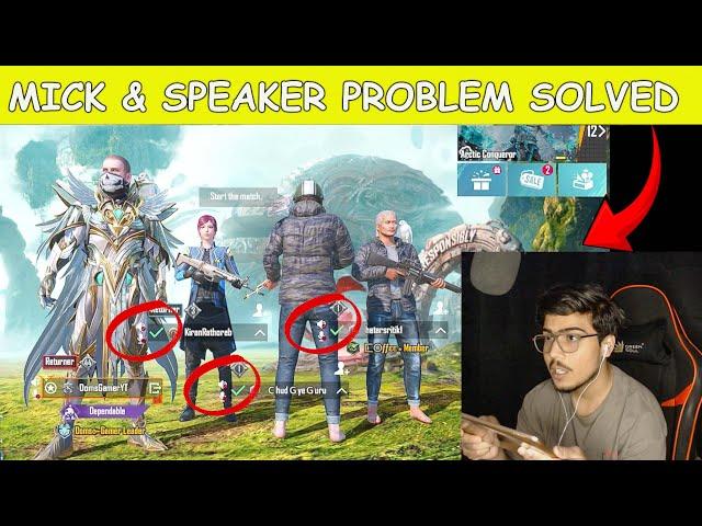 Finally Mic & Speaker Glitch Solution In 3.5 Update | Server Problem?? | Bgmi mic glitch problem