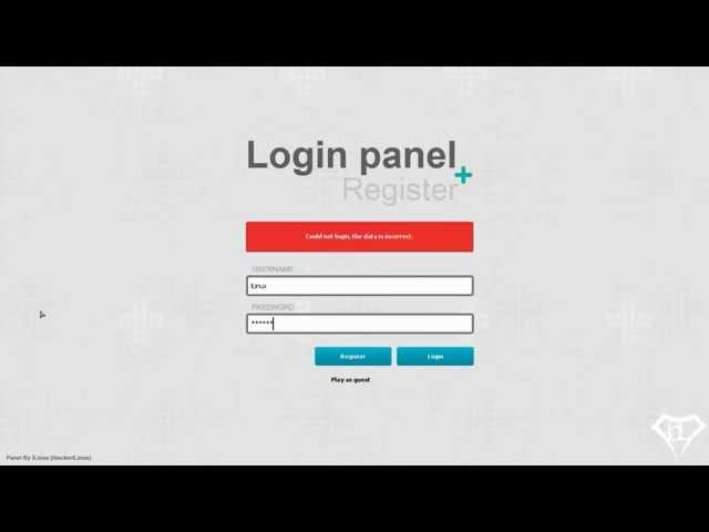 Resource - Login panel pro hl / MTA SA - By lLinux