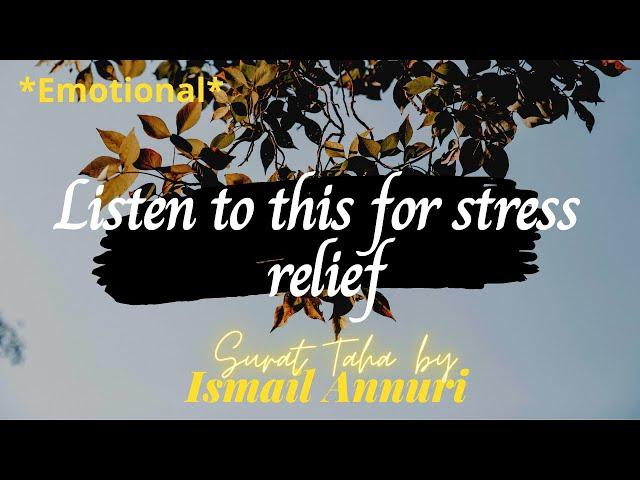 Listen for stress relief| Surah Taha by Ismail Annuri