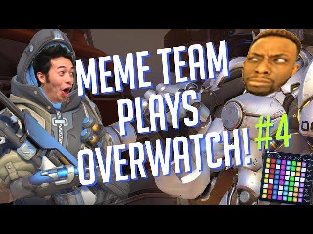 Meme Team Plays OVERWATCH #4! DUO Soundboard Pranks! [Feat. BumbleDJ]