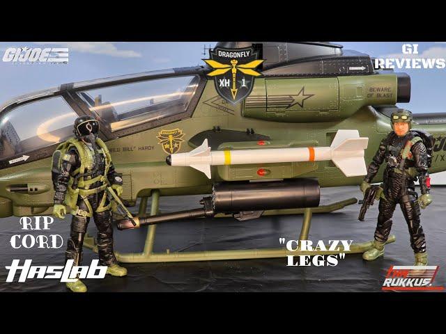 GI Joe Haslab Dragonfly (XH-1) Rip Cord & David "Crazy Legs" Thomas & Blast Effect Demo Review Pt 3