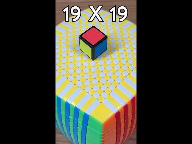 EVERY RUBIK'S CUBE FROM 1x1 TO 19x19