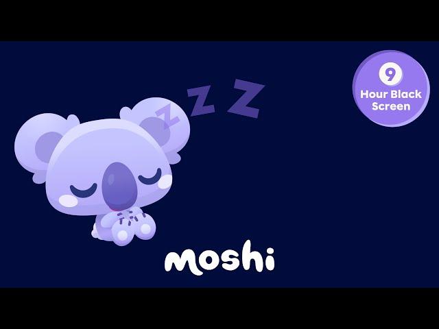 Close Your Eyes SleepyPaws 9 Hour Compilation with Black Screen | Moshi Kids