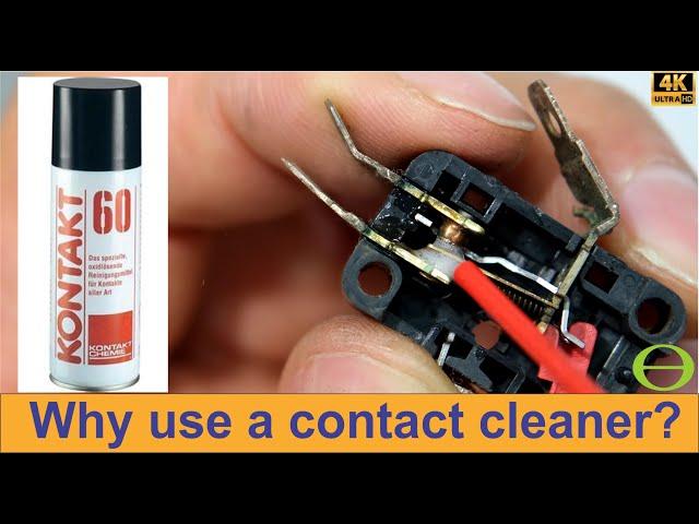 Why use a contact cleaner? How to use a contact cleaner.