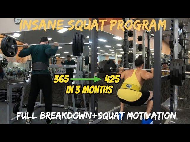 SMOLOV SQUAT Routine | 365 - 425lbs | Full Program Breakdown+Squat Motivation (60 lb INCREASE!!)