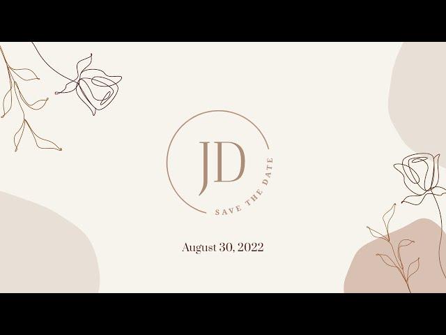 Free Wedding Save the Date Video Template (Customizable) - FlexClip