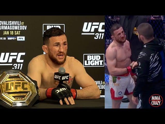 Merab Dvalishvili shares Khabib Nurmagomedov conversation after UFC 311