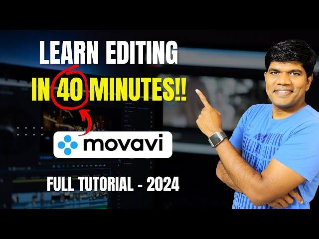 Movavi Video Editing Step By Step Full Tutorial for Beginners (2024)