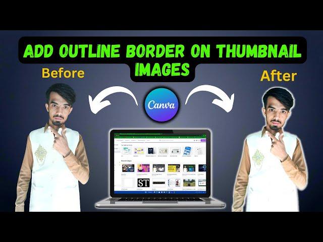How To Add White Outline Border on Photos in CANVA