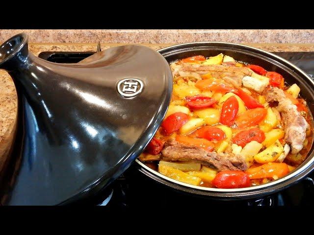 Вкуснейшие СОЧНЫЕ Свиные РЁБРЫШКИ с Овощами в ТАЖИНЕ/Рецепты для Тажина(Таджина)