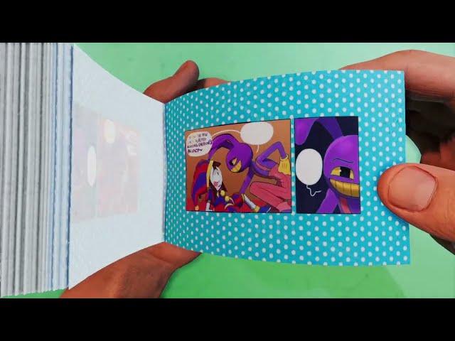 Jax and Pomni A Digital Chill Session Comic dub flipbook