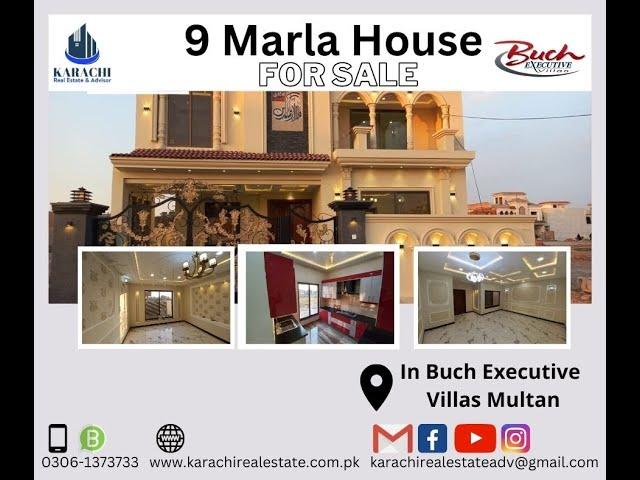 Buch Villas Multan 9 Marla Brand New Luxury House for Sale