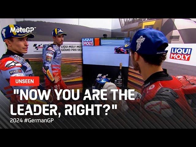 Inside Bagnaia and the Marquez brothers' post-race chat  | UNHEARD 2024 #GermanGP