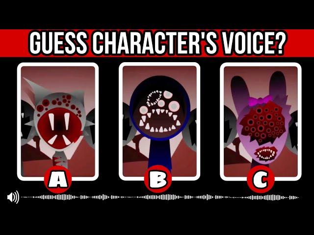 Guess The TRYPOPHOBIA Incredibox Sprunki Characters by their VOICE!? | Wenda, Pinki, Jevin