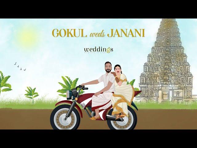 South Indian Wedding Video Invite | Best Caricature Animation Invite 2020