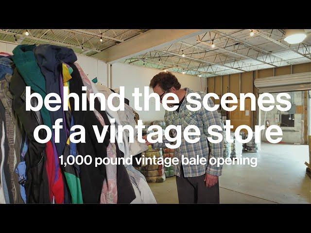 Opening a 1,000-Pound Vintage Clothing Bale