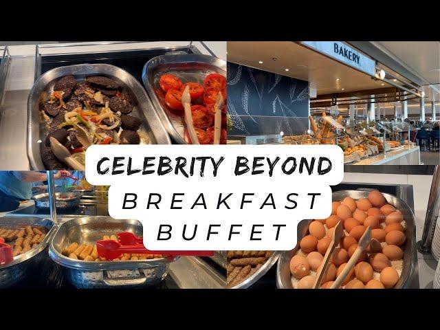 Celebrity Cruises - Celebrity Beyond Buffet food at breakfast in the Oeaanview Cafe