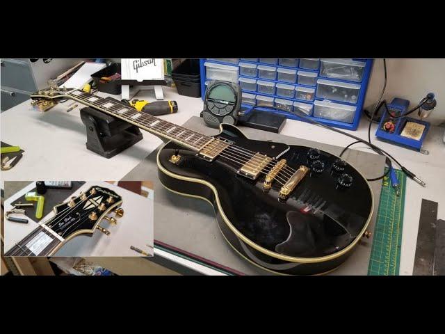 2014 Epiphone Les Paul Custom Pro - String Change and Setup for a Black Beauty!