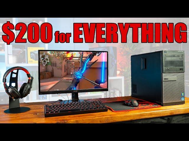 $200 Full PC Gaming Setup and How to Upgrade It Over Time!