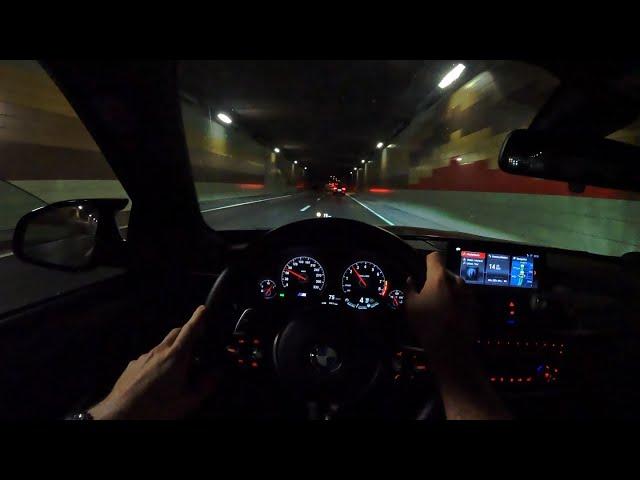 M4 Competition German Autobahn and Tunnels NIGHT DRIVE POV