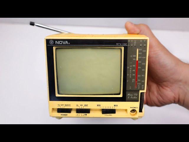 RESTORE and Upgrade a Vintage Mini TV to its Former GLORY! Restoration & Repair - ASMR